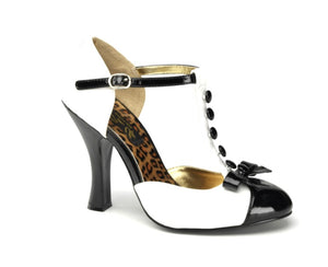 Salomés bicolores à talons