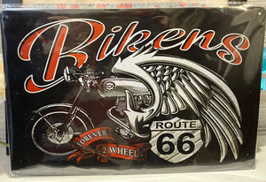 Plaque métal vintage route 66