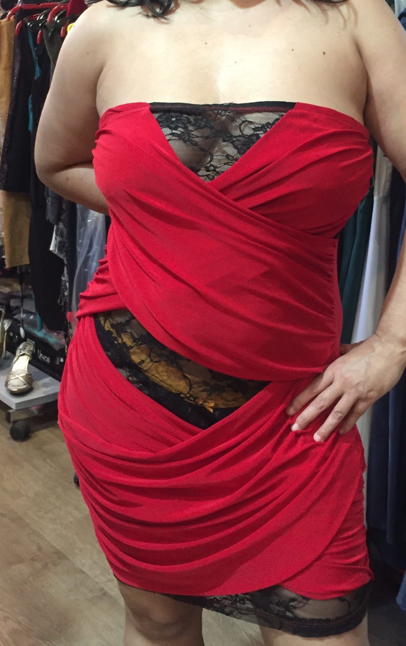 Robe bustier sexy grande taille