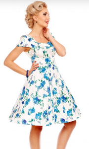 Robe évasée pin-up décolleté cœur du 36 au 50